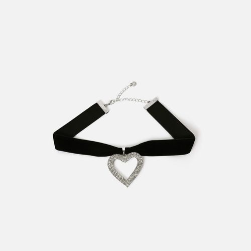 Madelia collar tipo choker con colgante corazón de strass - MISAKO - Modalova