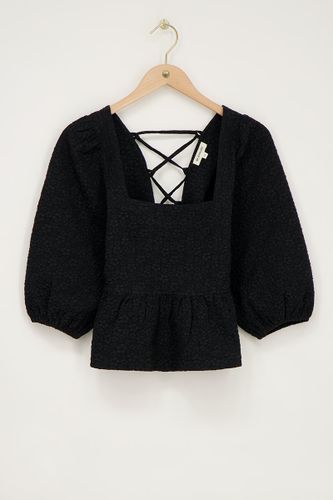 Top en jacquard avec péplum | - My jewellery - Modalova