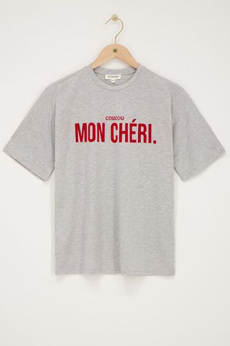 T-Shirt mit rotem''Mon chéri''| - My jewellery - Modalova