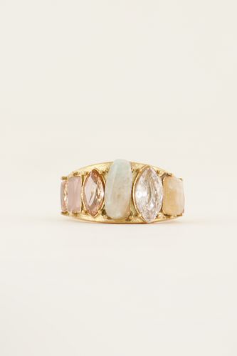 Souvenir Ring mit bunten Steinen | - My jewellery - Modalova