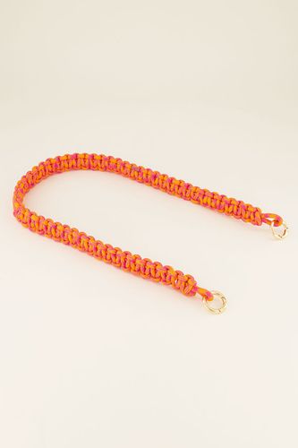 Orange&rosa geflochtener Taschenriemen | - My jewellery - Modalova