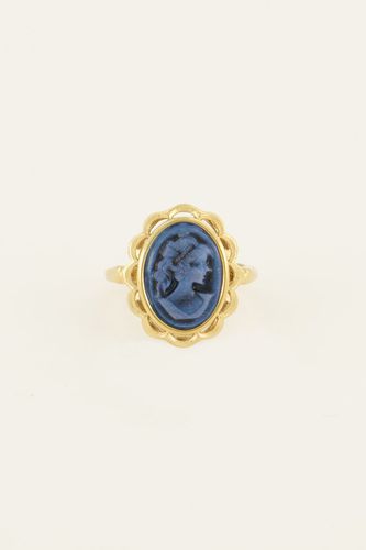 Bold Spirit blauer Kamee-Ring | - My jewellery - Modalova
