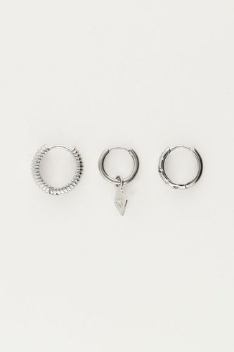 Set mit drei Diamant-Ohrringen | - My jewellery - Modalova