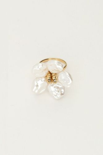 Insel-Ring mit großer Perlenblüte | - My jewellery - Modalova