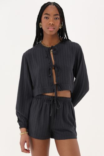 Top en jacquard avec détails en forme de nœud | - My jewellery - Modalova