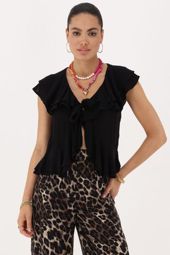 Top à volants avec nœud | - My jewellery - Modalova