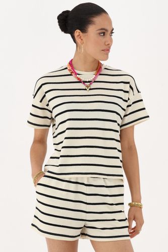 T-shirt rayé et blanc | - My jewellery - Modalova
