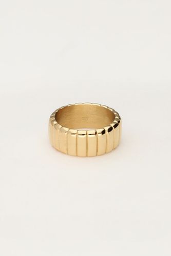 Bold Ring mit Rippung | - My jewellery - Modalova