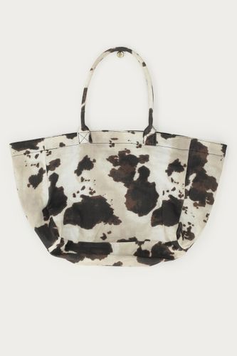 Brauner Shopper mit Kuhflecken-Muster | - My jewellery - Modalova