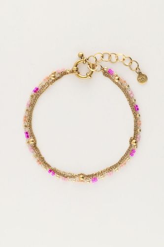 Dreifach-Armband mit pinken Perlen | - My jewellery - Modalova