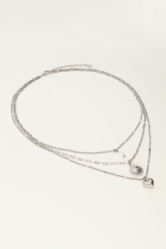 Dreifach-Kette mit Perle, Sonne&Herzen | - My jewellery - Modalova