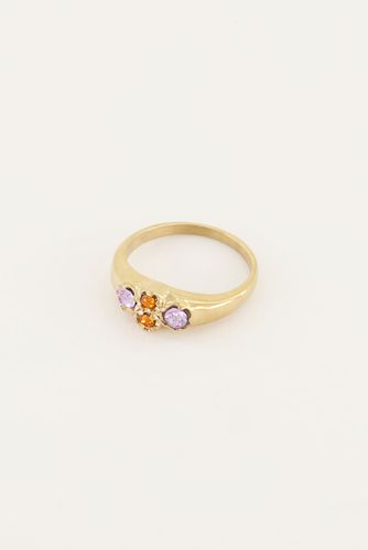 Vintage-Cluster-Ring mit orangen Kristallsteinen | - My jewellery - Modalova