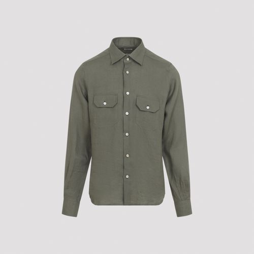 Kiton Linen Shirt Green - Men - Kiton - Modalova