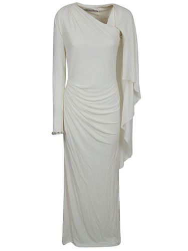 Jersey Drape Maxi Dress Vi Ea Lining: Abito - Women - Self-Portrait - Modalova