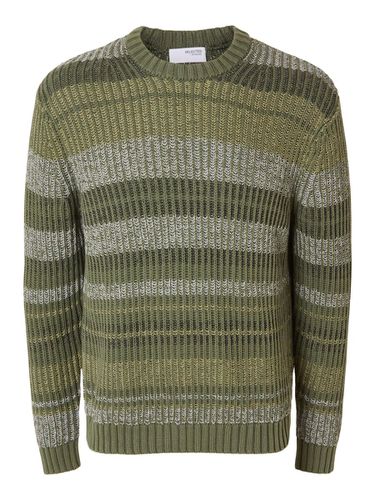 Striped Knitted Jumper - Selected - Modalova