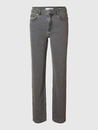 Grey Straight Fit Jeans - Selected - Modalova