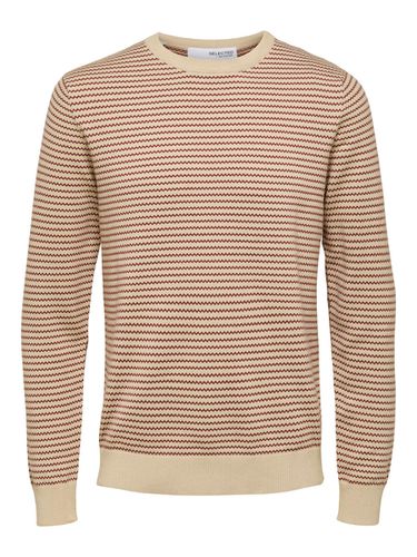 Striped Knitted Pullover - Selected - Modalova