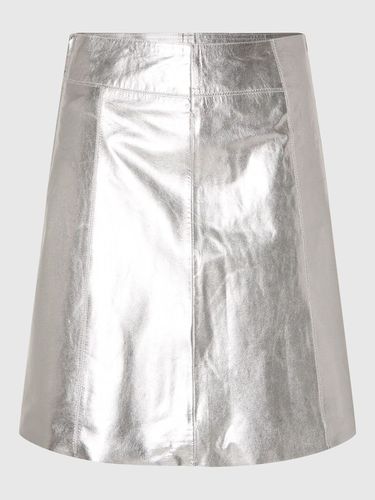 Diseño Metálico Minifalda De Cuero - Selected - Modalova