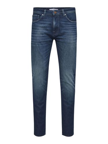 Faded Blue Wash Slim Fit Jeans - Selected - Modalova