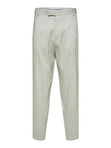 Tejido De Lino Pantalones - Selected - Modalova
