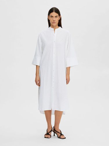 Textured Shirt Dress - Selected - Modalova