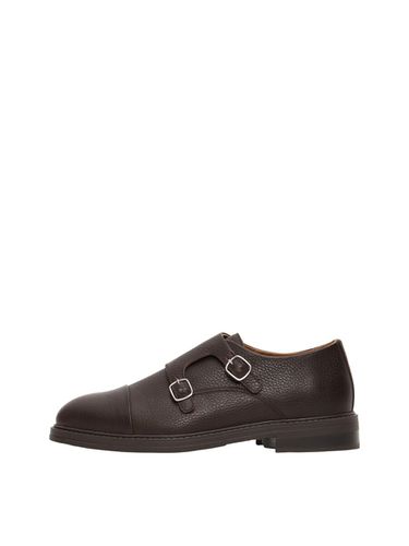Leather Monk Strap Shoes - Selected - Modalova