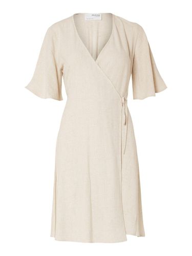 Short Sleeved Wrap Dress - Selected - Modalova