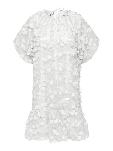D Floral Textured Mini Dress - Selected - Modalova