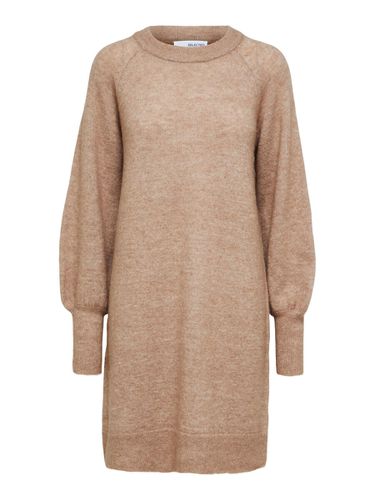 Long Sleeved Knitted Dress - Selected - Modalova