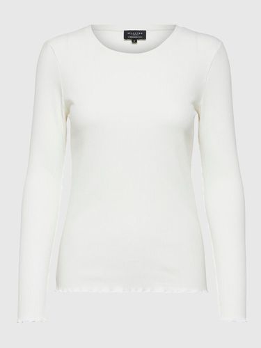 Ribbed Long Sleeved Top - Selected - Modalova