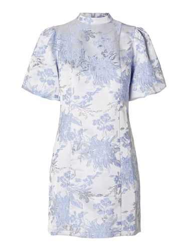 Floral Jacquard Mini Dress - Selected - Modalova
