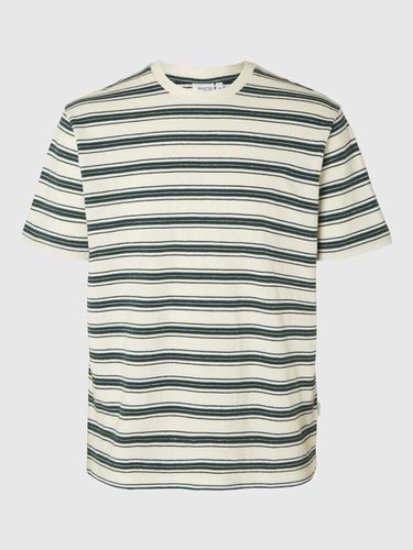 Striped Cotton T-shirt - Selected - Modalova