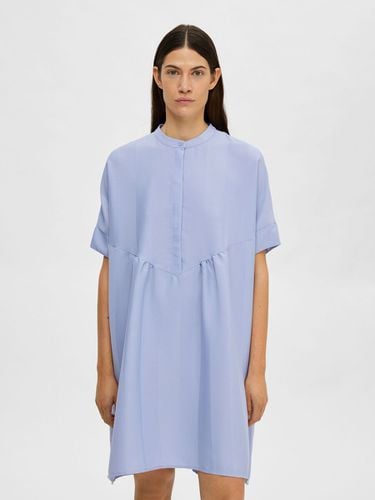 Oversized Satin Mini Dress - Selected - Modalova