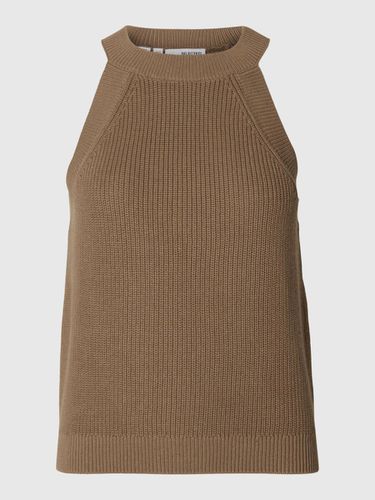 Knitted Halter Neck Top - Selected - Modalova