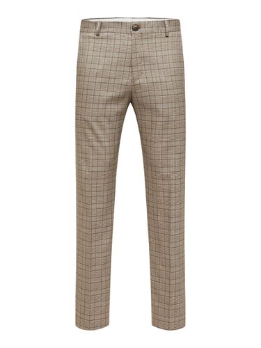 Slim Fit Checked Trousers - Selected - Modalova