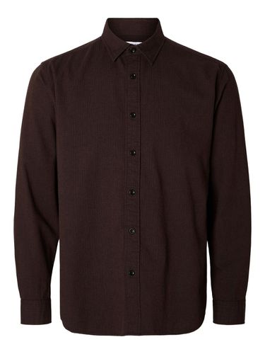 Long-sleeved Flannel Shirt - Selected - Modalova