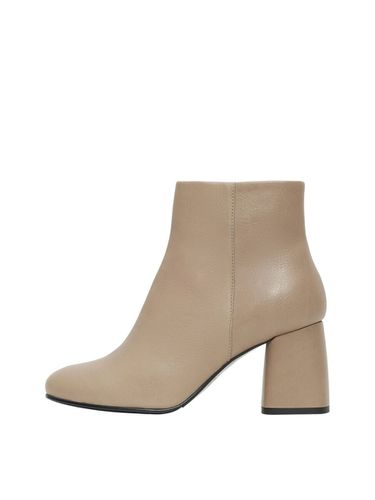 Heeled Leather Boots - Selected - Modalova