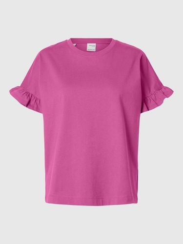 Frilled Short-sleeved T-shirt - Selected - Modalova