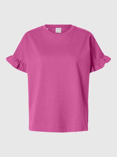 Frilled Short-sleeved T-shirt - Selected - Modalova