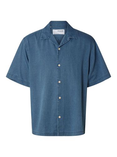 Short Sleeved Denim Shirt - Selected - Modalova