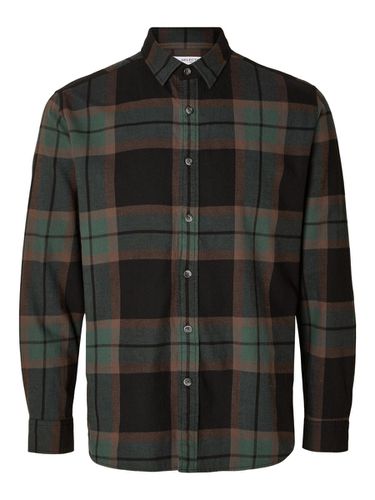 Long-sleeved Flannel Shirt - Selected - Modalova