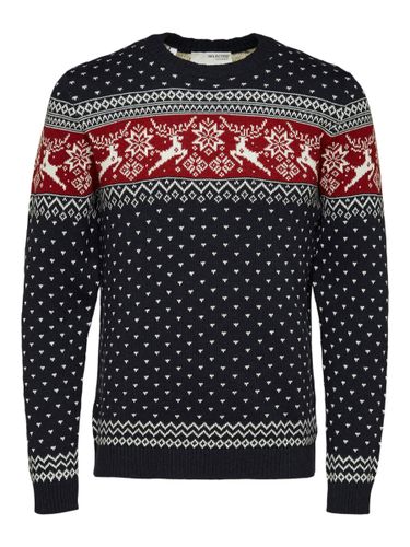 Cuello Redondo Jersey Navideño - Selected - Modalova