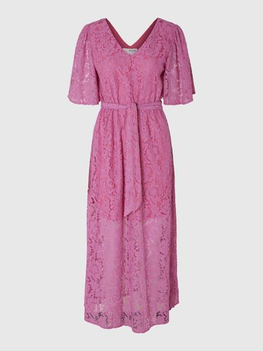 Floral Lace Midi Dress - Selected - Modalova