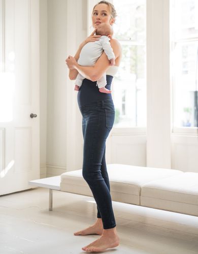 Indigo Skinny Post Maternity Shaping Jeans - Seraphine - Modalova
