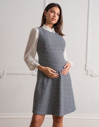 Stretch Tweed Maternity Pinafore Dress - Seraphine - Modalova