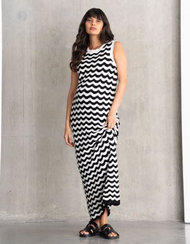 Wave Stitch Knit Maxi Maternity Dress - Seraphine - Modalova