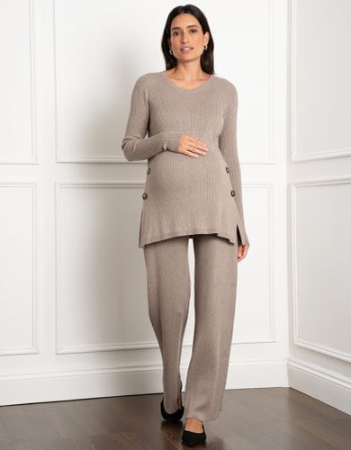 Rib Knit Maternity & Nursing Co-ord Top - Seraphine - Modalova