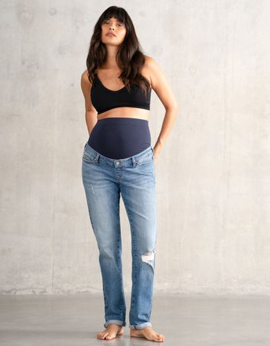 Organic Ripped Boyfriend Maternity Jeans - Seraphine - Modalova