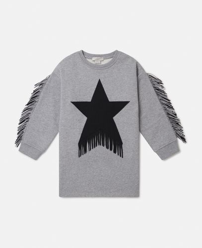 Star Graphic Fringed Dress, Donna, , Taglia: 8 - Stella McCartney - Modalova