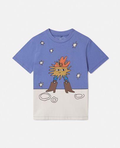 Cosmic Cowboy Graphic T-Shirt, Woman, , Size: 5 - Stella McCartney - Modalova